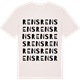 Vintage White t-shirt med Rens ordlek t-shirt