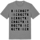 Mid Heather Gray t-shirt med Riberget ordlek t-shirt