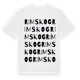 White t-shirt med Rimskog ordlek t-shirt