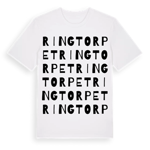 Ringtorpet ordlek t-shirt – ekologisk bomull t-shirt från Pinshirt