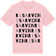Pink Cotton t-shirt med Risarven ordlek t-shirt