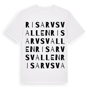 Risarvsvallen ordlek t-shirt – ekologisk bomull t-shirt från Pinshirt