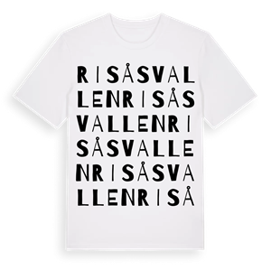 Risåsvallen ordlek t-shirt – ekologisk bomull t-shirt från Pinshirt