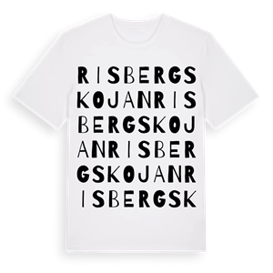 Risbergskojan ordlek t-shirt – ekologisk bomull t-shirt från Pinshirt
