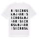 Risbergskojan ordlek t-shirt