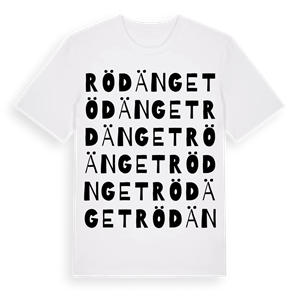Rödänget ordlek t-shirt – ekologisk bomull t-shirt från Pinshirt