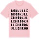 Pink Cotton t-shirt med Rödkullen ordlek t-shirt