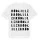 White t-shirt med Rödkullen ordlek t-shirt