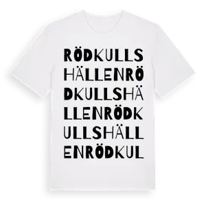 Rödkullshällen ordlek t-shirt – ekologisk bomull t-shirt från Pinshirt