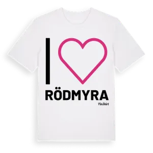 Jag älskar Rödmyra t-shirt stort tryck – ekologisk bomull t-shirt från Pinshirt