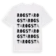 White t-shirt med Rogsta ordlek t-shirt