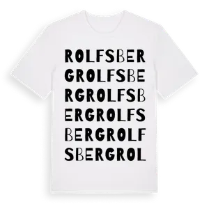 Rolfsberg ordlek t-shirt – ekologisk bomull t-shirt från Pinshirt
