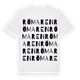 White t-shirt med Römaren ordlek t-shirt