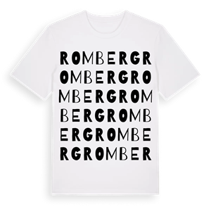 Romberg ordlek t-shirt – ekologisk bomull t-shirt från Pinshirt