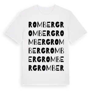 Romberg ordlek t-shirt – ekologisk bomull t-shirt från Pinshirt