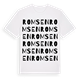 White t-shirt med Romsen ordlek t-shirt
