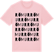 Pink Cotton t-shirt med Römur ordlek t-shirt