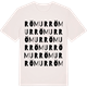 Vintage White t-shirt med Römur ordlek t-shirt