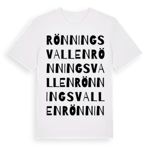 Rönningsvallen ordlek t-shirt – ekologisk bomull t-shirt från Pinshirt