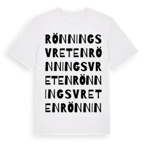 Rönningsvreten ordlek t-shirt – ekologisk bomull t-shirt från Pinshirt