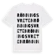 White t-shirt med Rönningsvreten ordlek t-shirt