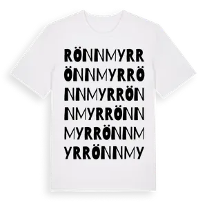 Rönnmyr ordlek t-shirt – ekologisk bomull t-shirt från Pinshirt