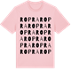 Pink Cotton t-shirt med Ropra ordlek t-shirt