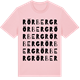 Pink Cotton t-shirt med Rörberg ordlek t-shirt