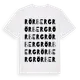 White t-shirt med Rörberg ordlek t-shirt