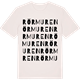 Vintage White t-shirt med Rörmuren ordlek t-shirt