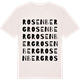 Vintage White t-shirt med Rosenberg ordlek t-shirt
