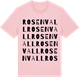 Pink Cotton t-shirt med Rosenvall ordlek t-shirt