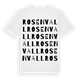 White t-shirt med Rosenvall ordlek t-shirt