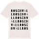 Vintage White t-shirt med Rosenvall ordlek t-shirt