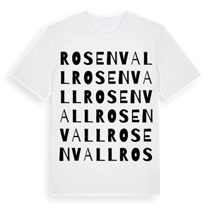 Rosenvall ordlek t-shirt – ekologisk bomull t-shirt från Pinshirt