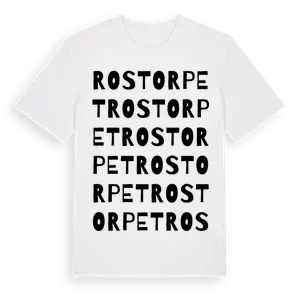 Rostorpet ordlek t-shirt – ekologisk bomull t-shirt från Pinshirt