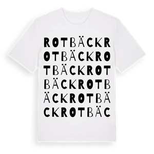 Rotbäck ordlek t-shirt – ekologisk bomull t-shirt från Pinshirt
