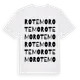 White t-shirt med Rotemo ordlek t-shirt