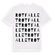White t-shirt med Rotfallet ordlek t-shirt