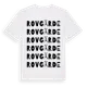 White t-shirt med Rovgärde ordlek t-shirt