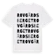 White t-shirt med Rovgärdsberget ordlek t-shirt