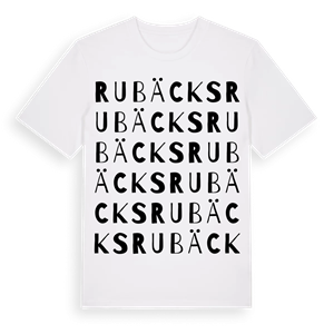 Rubäcks ordlek t-shirt – ekologisk bomull t-shirt från Pinshirt