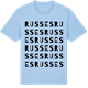 Blue Soul t-shirt med Russes ordlek t-shirt