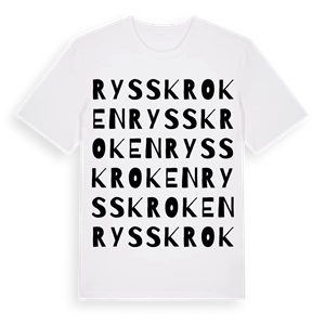 Rysskroken ordlek t-shirt – ekologisk bomull t-shirt från Pinshirt