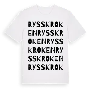 Rysskroken ordlek t-shirt – ekologisk bomull t-shirt från Pinshirt