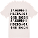 Vintage White t-shirt med Sågrönningen ordlek t-shirt