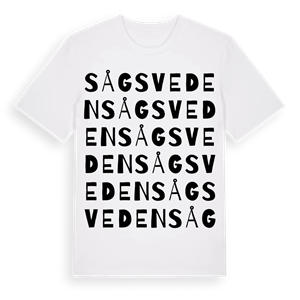 Sågsveden ordlek t-shirt – ekologisk bomull t-shirt från Pinshirt