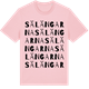 Pink Cotton t-shirt med Sälängarna ordlek t-shirt