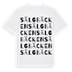 White t-shirt med Sälgbäcken ordlek t-shirt