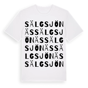 Sälgsjönäs ordlek t-shirt – ekologisk bomull t-shirt från Pinshirt